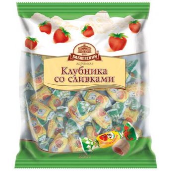 Caramello "Fragola con panna - RotFront" (250g)