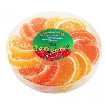 Gelatine "Fette di agrumi" limone-arancia (150g)