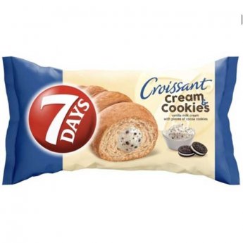 Cornetto "7 Days" crema e biscotti(80g)