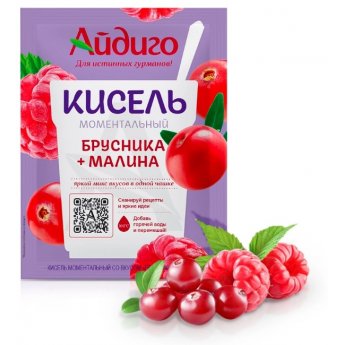 Kissel al gusto di mirtillo rosso e lampone (30 g)