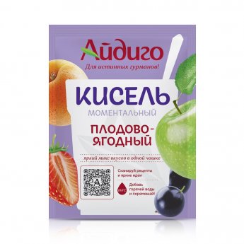 Kissel ai gusti ribes, fragola e mela (30 g)