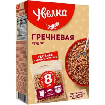 Крупа "Увелка" Гречка Алтайская ядрица (8х80г)