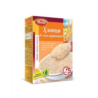 Fiocchi di 6 tipi di cereali "Uvelka" (350g)