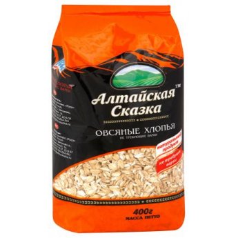 Fiocchi d'avena "Favola dell'Altai" che non richiede cottura (400g)