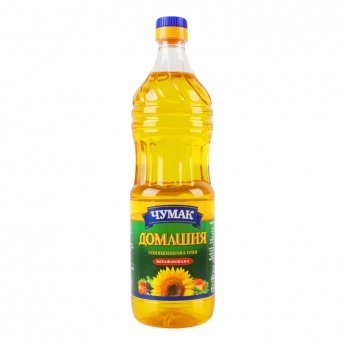Olio di girasole "Chumak" non raffinato (0.9L)