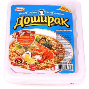 Noodles istantanei "Doshirak" gusto di frutti di mare (90g)