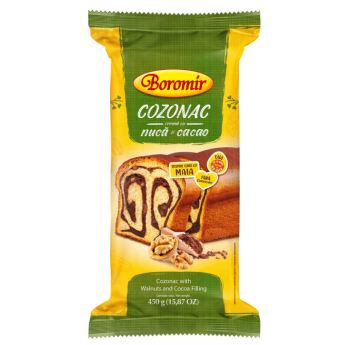 Pan brioche "Cozonac - Boromir" con noci e cacao (450g)