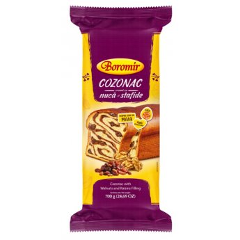 Torta "Cozonac - Boromir" con uvetta e noci (400g)