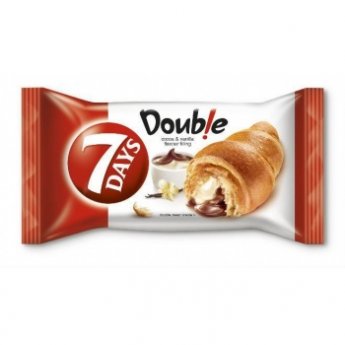 Cornetto con crema di cacao e vaniglia "7 Days" (80g)