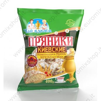 Pan di zenzero "Tè per due" Kiev con papavero, senza olio di palma (400g)