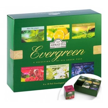 Set da tè "Ahmad Evergreen" 6 gusti (6x5x2g) Set da tè "Ahmad Evergreen" 6 gusti (6x5x2g)