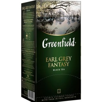 Tè nero "Greenfeld - Earl Grey Fantasy" con bergamotto (25x2g)