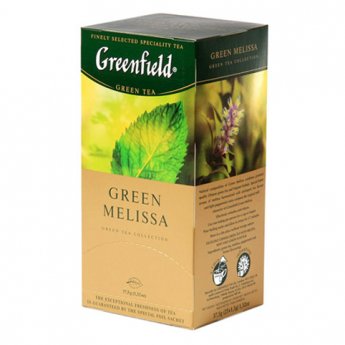 Tè verde "Greenfield - Green Melissa" con melissa (25x1,5g)