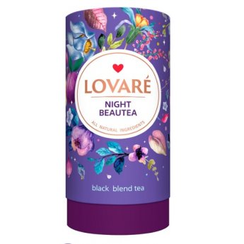 Tè "Lovare Beauty of the Night" con frutta, petali, aroma di melograno, prugna e fichi (80g)