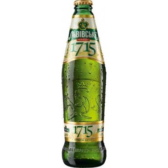 Пиво светлое "Львовское 1715" Алк. 4,7% (0,45 л)