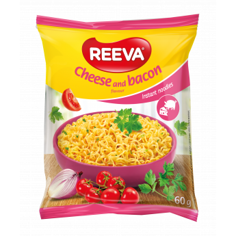 Noodles "Reeva" al gusto di formaggio e pancetta (60g)