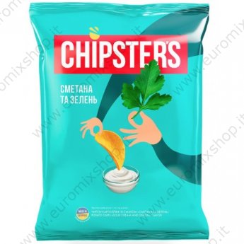 Чипсы "Chipsters" со вкусом сметаны и ароматных трав (60г)
