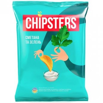 Patatine "Chipsters" al gusto panna acida e erbe aromatiche(60g)