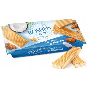 Wafer "Roshen" al cocco e mandorle (216gr) Wafer "Roshen" al cocco e mandorle (216gr)