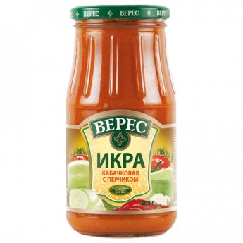 Икра "Bepec" кабачковая, перцем чили (500гр)