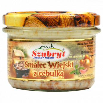 Strutto di maiale "Smalec Wiejski" con cipolla (180g)