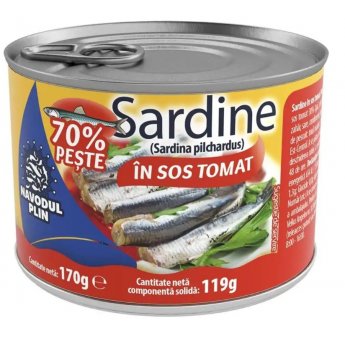 Sarde "Navodul Plin" al sugo di pomodoro (170g)