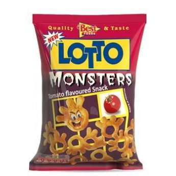 Snack "Lotto Monsters" al gusto di pomodoro (75g)