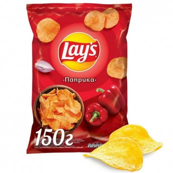 Patatine "Lays" al gusto di paprika (150 g) Patatine "Lays" al gusto di paprika (150 g)
