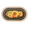 Vassoio "Girasoli con ciliegie" 24 × 33,5 cm. Vassoio "Girasoli con ciliegie" 24 × 33,5 cm.