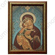 Икона в рамке "Божья Матерь Владимирская" 21 × 30 см. гобелен