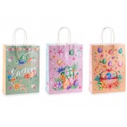 Sacchetto/busta media  con stampa "Buona Pasqua" in carta