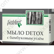 Мыло - Детокс, с бамбуковым углём "Golden Pharm" 70 г