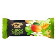Formaggino di ricotta dolce "Voloshkovo Pole"con glassa al mango (36 g)