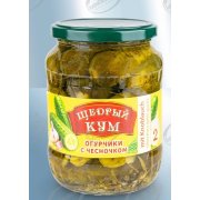 Cetrioli sottaceto"Kum Generoso " all'aglio n. 2 (720 mll)