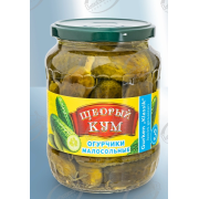 Cetrioli "Kum Generoso"poco salati n.3 (720 mll)