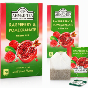 Tisana "Ahmad" verde al gusto di lampone e melograno (40 g)