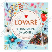 Чай "Lovare-Champagne Splashes" с ягодоми, лепестками цветов василька и ароматом земляники(15х2г)