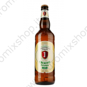 Birra chiara "Svizhiy rozlyv" Fresca alla spina leggera Alc.4,8% (0,65l)