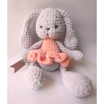 Peluche lavorato a maglia "Coniglio" 27cm Peluche lavorato a maglia "Coniglio" 27cm