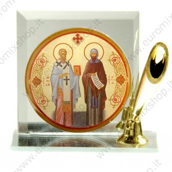 Подставка для ручки с иконой "Равноапостольные Кирилл и Мефодий"