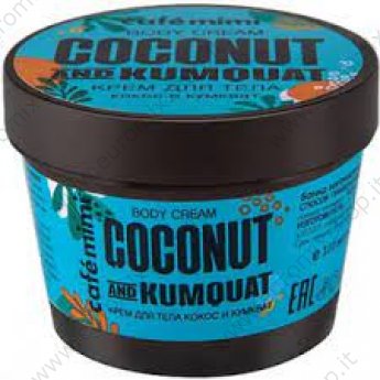 Crema corpo CAFE MIMI Cocco e Kumquat 110 ml .