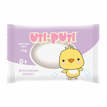 Saponetta per bambini Uti-Puti Duck con estratto di piantaggine, 75 g Saponetta per bambini Uti-Puti Duck con estratto di piantaggine, 75 g