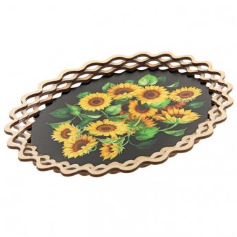 Vassoio "Girasoli" 24 × 33,5 cm. Vassoio "Girasoli" 24 × 33,5 cm.