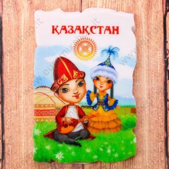 Calamita a forma di affresco "Kazakistan" 8*5 cm