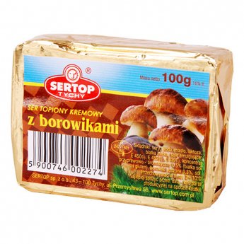 Formaggio fuso "Sertop" con funghi (100g) Formaggio fuso "Sertop" con funghi (100g)
