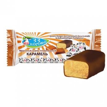 Formaggino di ricotta glassato "33 mucche" all caramello (38g) Formaggino di ricotta glassato "33 mucche" all caramello (38g)
