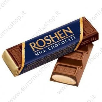 Barretta "Roshen" cioccolato al latte con ripieno di creme brulee (40g)