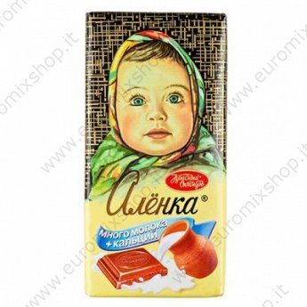 Tavoletta di cioccolato "Alyonka" con tanto Latte 90g