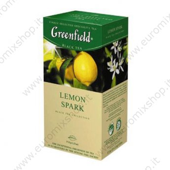 Tè nero "Greenfield - Lemon Spark" con limone (25x1,5g)