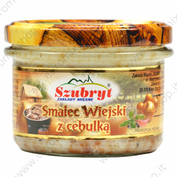 Сало свиное "Smalec Wiejski" с луком (180г)